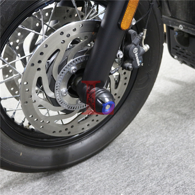 适用铃木GSXS750 GSR750 GSX-S改装前后轮防摔球铝合金保护块配件