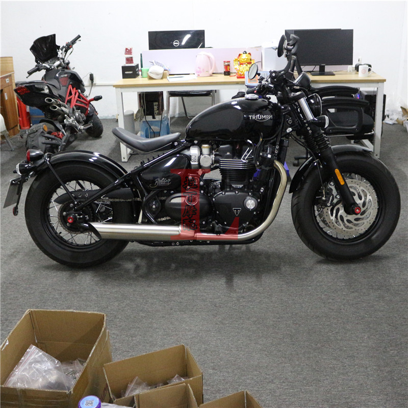 适用凯旋bobber T100 T120改装前后轮防摔球铝合金减震保护块配件