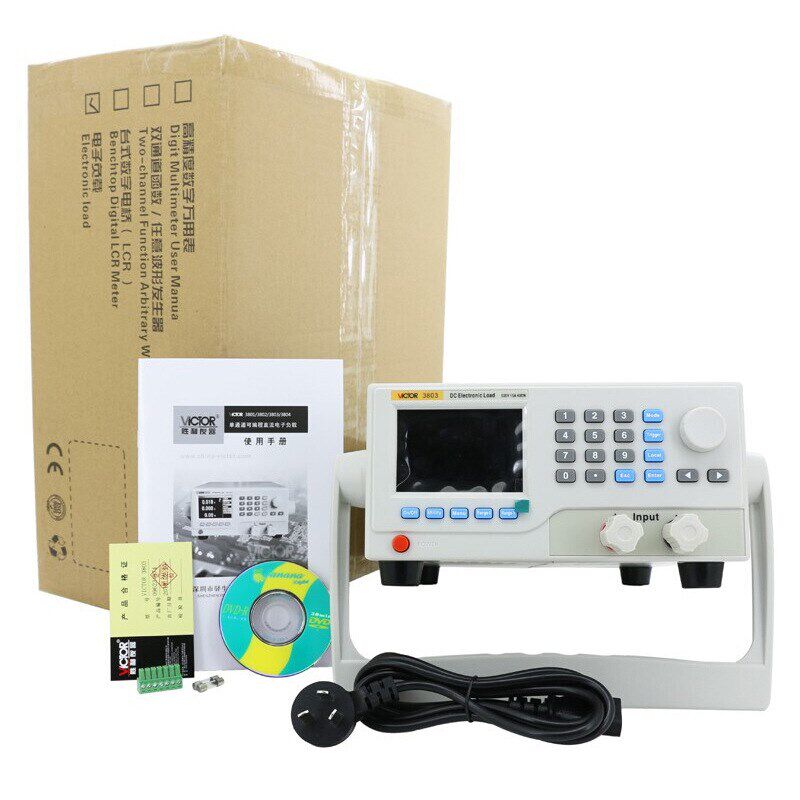 胜利可程式设计直流电子负载VC3801S/3802/3804电池容量内阻测试