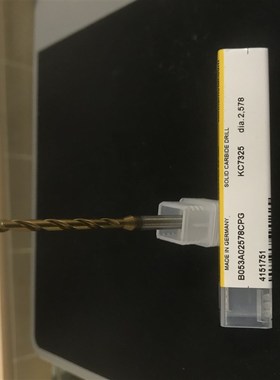 肯纳合金钻头接受订货:B052A B053A07938CPG 2.578 8.733 11.1