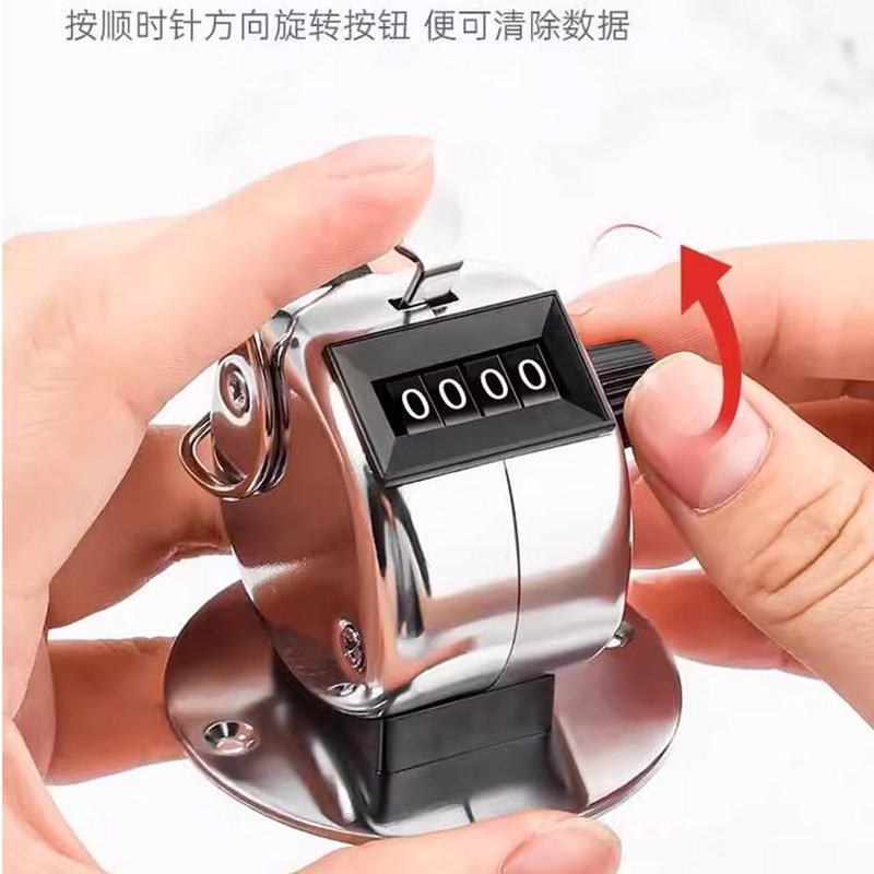 手动计数器按压手动计数人流量计数器手动机械点数器不用电池金属