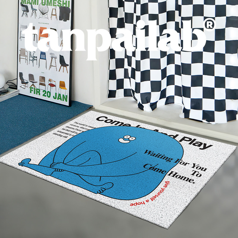 摊牌等你玩 入户门家用地垫可裁剪蹭脚垫门口丝圈耐脏防滑除尘垫