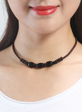 手工编织挡疤痕项链甲状腺术后遮挡疤痕锁骨链民族风项链女短款夏