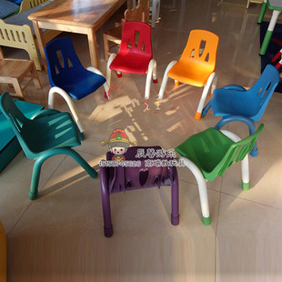 幼儿园儿童椅宝宝铁脚椅配套桌椅学习课桌椅靠背R椅多功能宝宝座