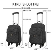 新品 18寸登机防水英伦手提万向轮拉杆包旅行箱包短途行李袋拉杆箱