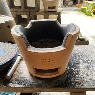 泥炉柴火炉煲汤炖肉打边炉南丰陶土炉家用老式土灶炭火炉火锅炭炉