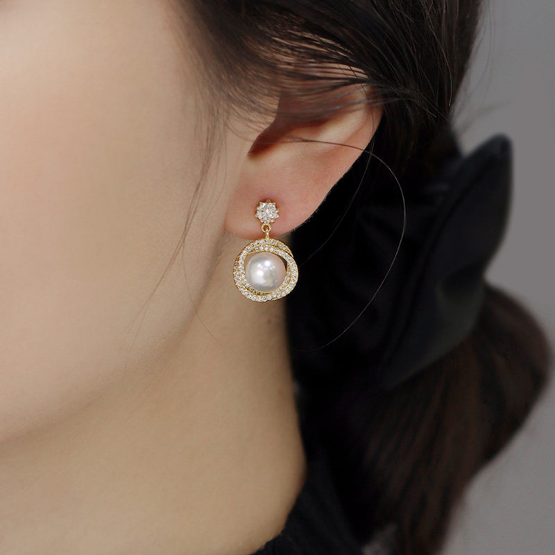 闪耀玫瑰淡水珍珠耳环女宫廷耳钉女简约气质高级感2022新款潮耳饰,饰品/流行首饰/时尚饰品新,耳环,淘宝优惠券,粉丝福利购,淘宝优惠卷