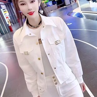 春季短款外套高品质洋气外衣女24年新款洋气减龄时尚显瘦开衫上衣