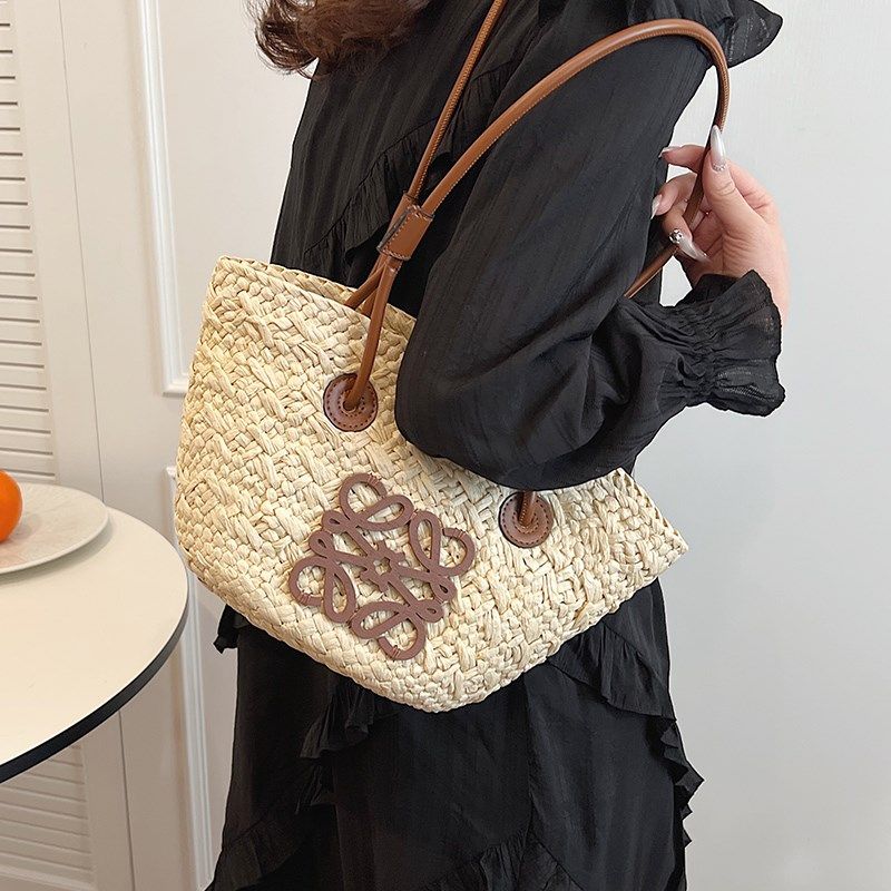 编织包包女式2025新款沙滩度假沙滩包高级感时尚单肩包菜篮通勤包,箱包皮具/热销女包/男包,通用款女包,淘宝优惠券,粉丝福利购,淘宝优惠卷