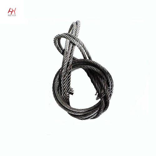 插编钢丝绳起重吊装双扣吊索具狼山钢绳6mm28mm5米16厘
