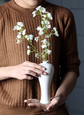 新中式创意陶瓷家居花瓶摆件客厅玄关小酒柜中国风装饰品书房摆设