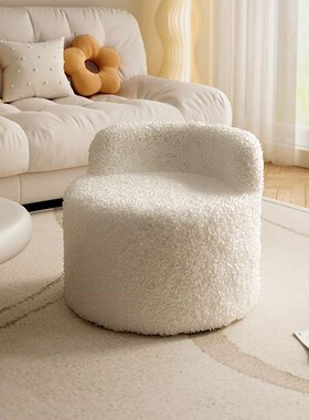 北欧化妆凳家用梳妆m台凳子网红拍照现代客厅轻奢椅简约美甲矮圆