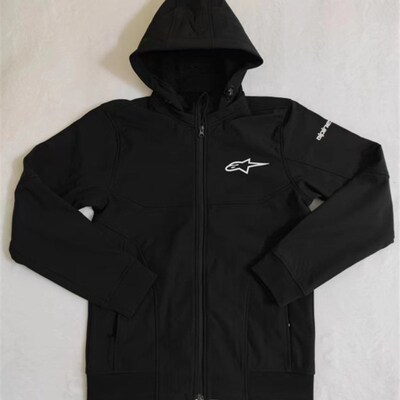 A星摩托车保暖防摔骑行服休闲夹克男女秋冬软壳外套防水a星冲锋衣