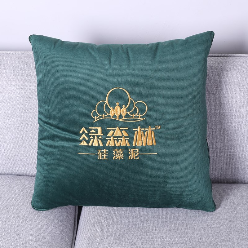 定制抱枕被印刷两用空调被子靠垫斜纹绒午睡办公室靠枕刺绣字LOGO