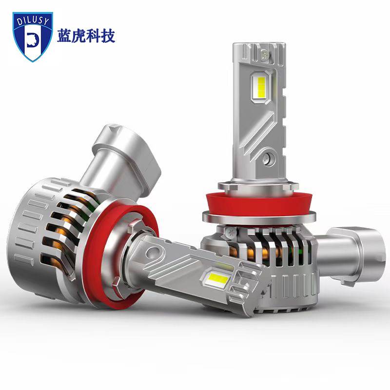 130W汽车LED大灯H4直插LED灯远近光一体灯大功率车灯高亮度前照灯