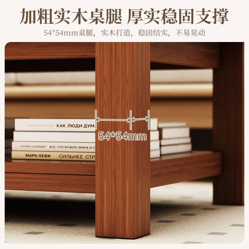 茶几客厅家用边几轻奢角几沙发边柜双层收纳出租房方桌阳台简易桌