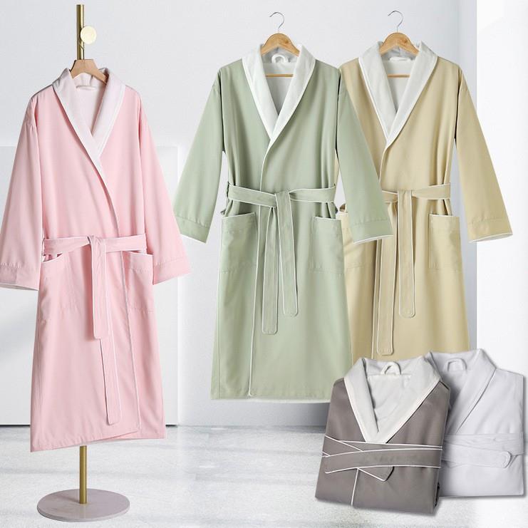 热卖酒无品牌/店浴袍华达呢双层加爆厚加长吸水洗澡浴衣民酒店宿
