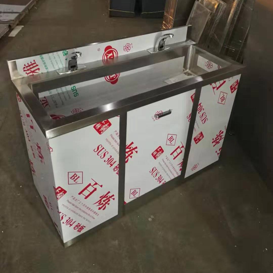 苏州天润净化实验室车间304不锈钢感应洗手污水洗涤槽拖把池厂家