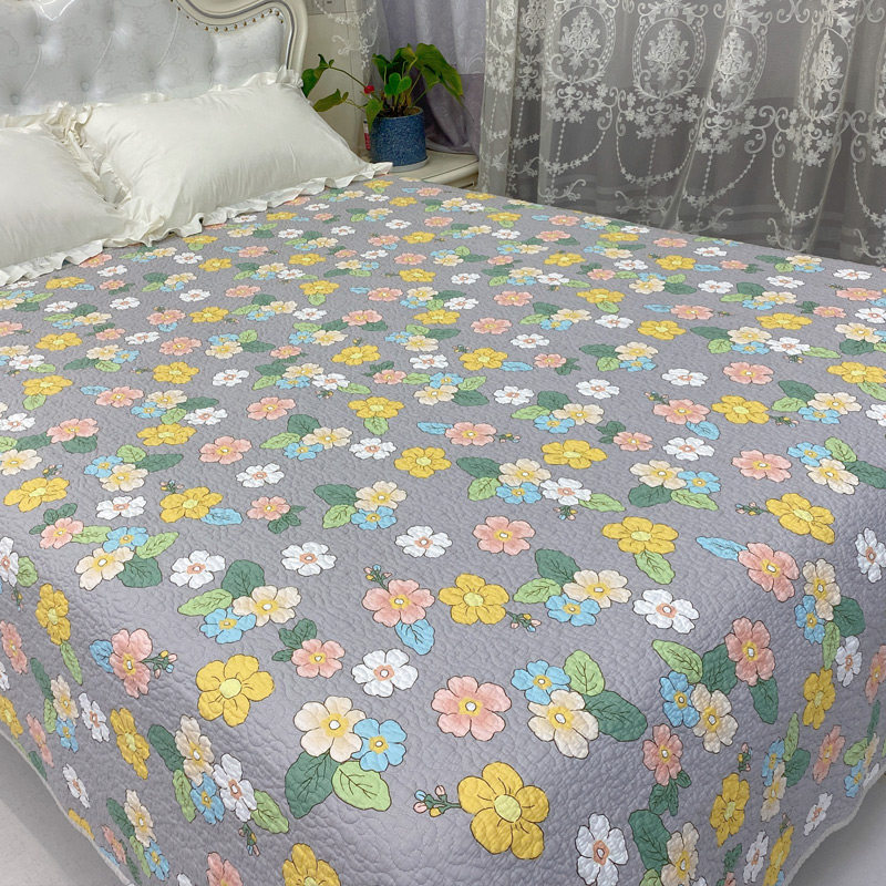 床盖四季通用纯棉双面斜纹夹棉垫子防滑韩版绗缝被单件榻榻米床单,床上用品,床盖,淘宝优惠券,粉丝福利购,淘宝优惠卷