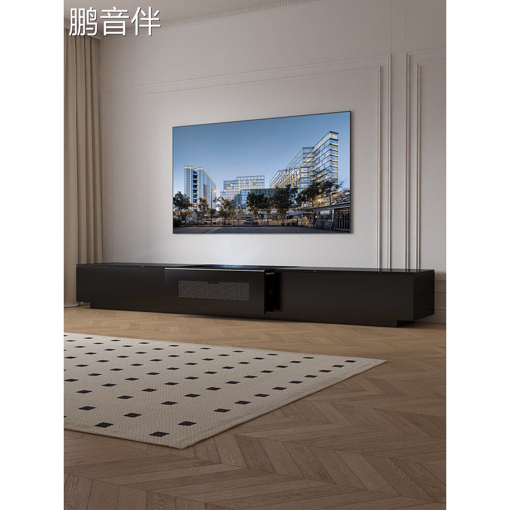 鹏音小房子海信100英寸激光电视全自动电动伸缩隐藏柜120英寸投影仪