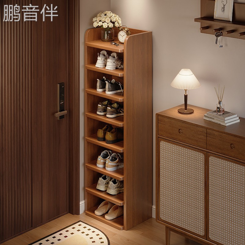 鹏音伴鞋架多层家用门口入户室内简易小窄架子出租房用2025新款收纳鞋柜配件