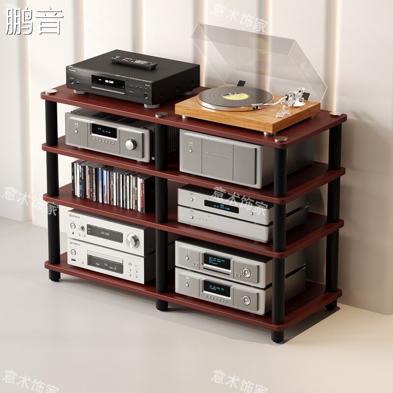 功放机架机柜家用多层CD胆机支架音箱支架家庭影院器材设备收纳架盖布