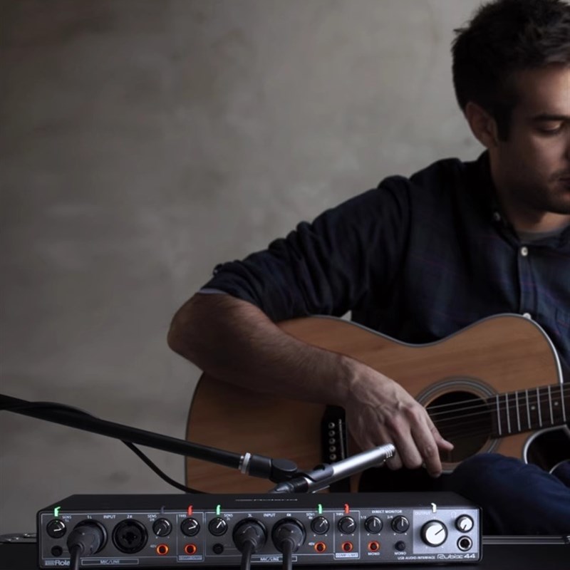 Roland罗兰声卡Rubix44专业录音编曲K歌声卡电吉他USB音频接口