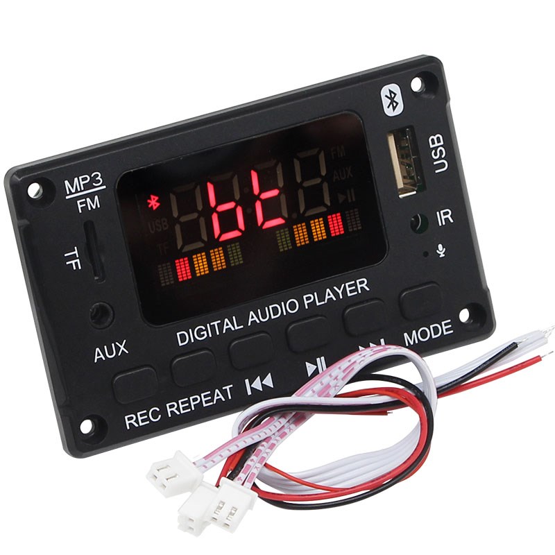 蓝牙功放解码板2*40W立体声无损MP3 WAV FLAC APE音频解码器模块