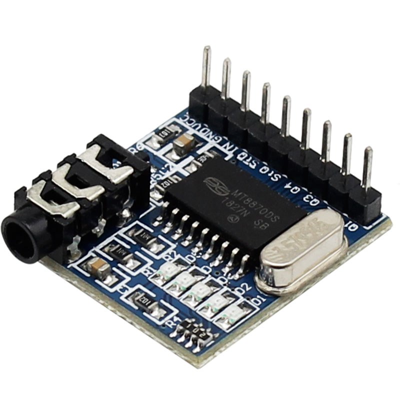 MT8870 DTMF语音解码板模块电话拨号控制音频解码处理电路模块