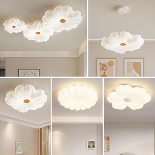 现代简约原木风灯具全光谱客厅灯吸顶灯卧室三室一厅全屋套装中山