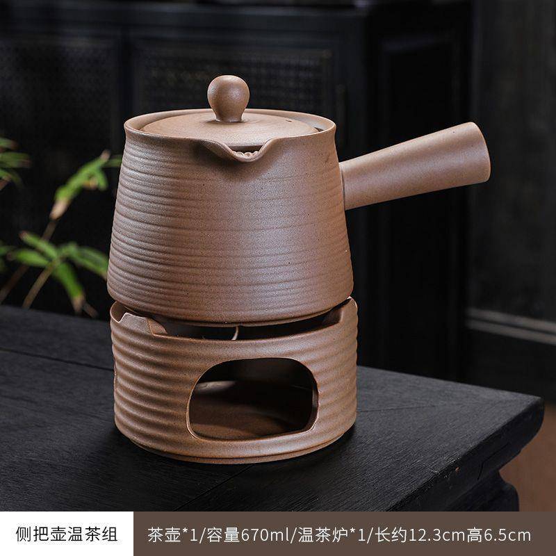 【复古提梁设计】围炉煮茶中式大提梁壶明火蜡烛酒精炉家用户外煮