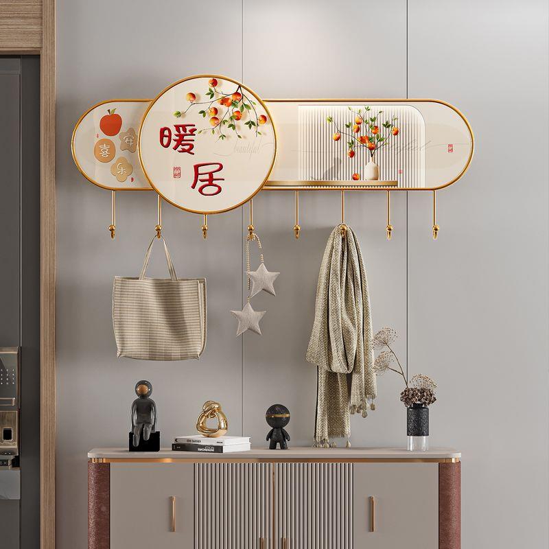 铁艺装饰钩进门玄关钥匙玄关挂架壁挂墙挂轻上创意衣奢入户挂LIF