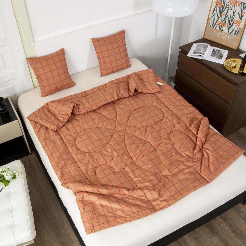 优质纯棉无拉链抱枕被子两用二合一网红款白领午睡被贴身折叠靠枕