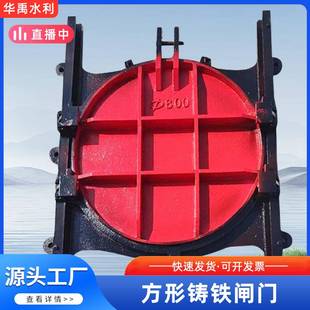 铸铁镶铜闸门双向挡水闸门球墨镶铜闸门拱形平板闸门厂家反向闸门
