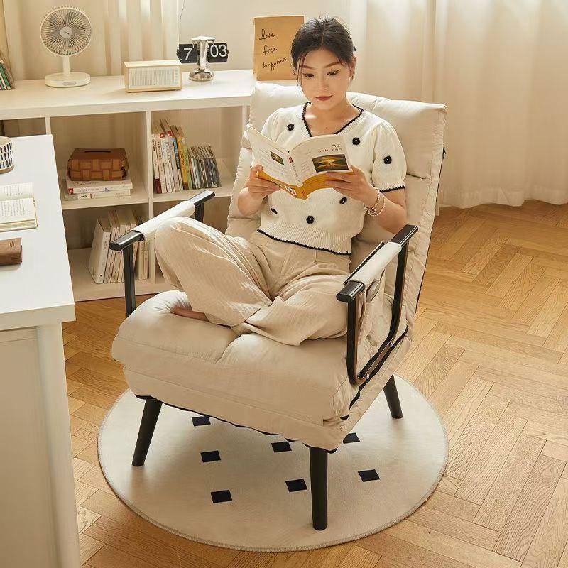 懒人沙发座椅躺椅午休椅折叠靠背办公室躺坐两用电脑椅子家用久坐