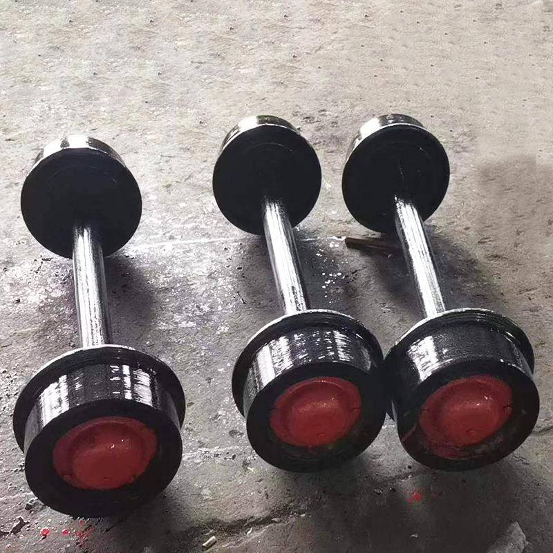 矿用平板车轮对厂家直销300mm小型铸钢轨道轮实心平板车轮对