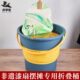 漆扇漂漆桶工具家用非遗漂漆颜料水缸摆摊加厚可折叠大号塑料水桶