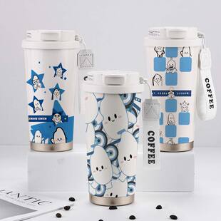 周深周边保温杯应援同款卡布叻卡通高颜值大容量女生不锈钢水杯子