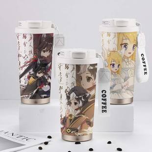 奇喵君故事周边保温杯狼怀安猫八两猫四月大容量儿童不锈钢水杯子