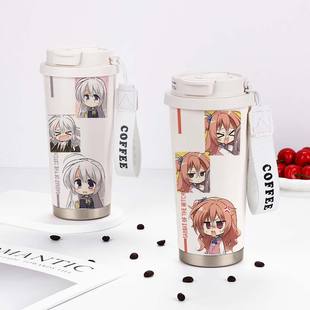 魔女的夜宴周边保温杯绫地宁宁因幡巡二次元大容量学生不锈钢水杯