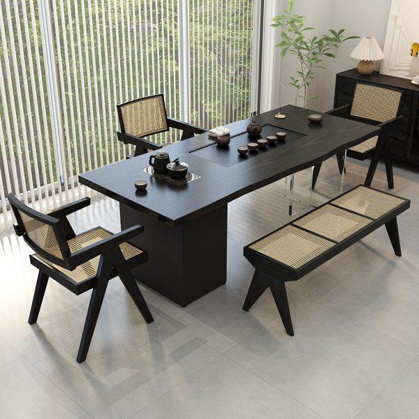 侘寂风实木茶桌椅组合茶盘茶台一体阳台茶几办公室客厅家用泡茶桌,住宅家具,家用茶台/茶桌,淘宝优惠券,粉丝福利购,淘宝优惠卷