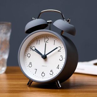 小闹钟创意个性儿童床头静音台式石英钟桌面小摆件电子时钟表厂家