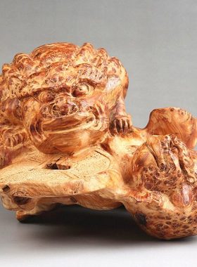 仙友正宗崖柏摆件/崖柏带瘤疤根雕/木雕/陈化礼品 金蟾 家居摆件