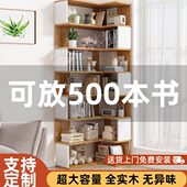 实木置物架新款 落地转角柜书架收纳柜转角多层架简易书柜角柜墙角