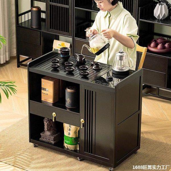 移动茶桌小茶台烧水壶一体家用茶水柜茶车阳台实木茶几煮泡茶桌子,商业/办公家具,茶台/茶桌,淘宝优惠券,粉丝福利购,淘宝优惠卷