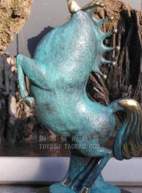 铜雕塑抽象马铜马工艺品摆件家居装饰品客厅书房玄关摆件创意礼品