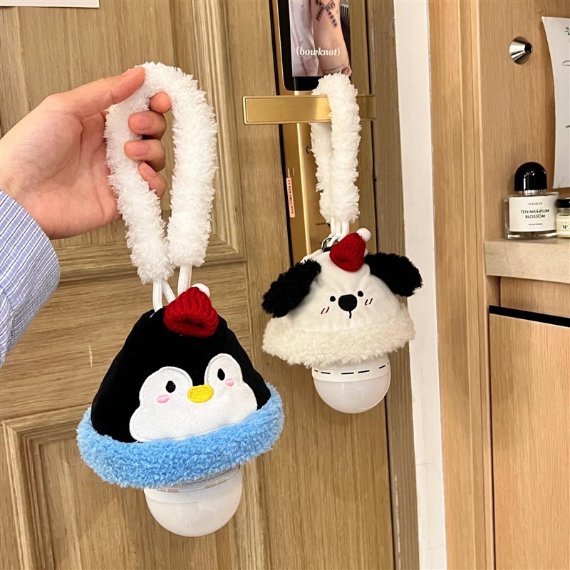 可爱毛绒小企鹅小夜灯卧室床头睡眠氛围灯M学生宿舍家用装饰台灯