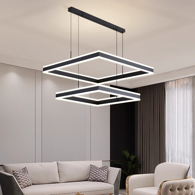 方形客厅吊灯2024年新款广东中山灯具客厅灯现R代简约大气大厅主