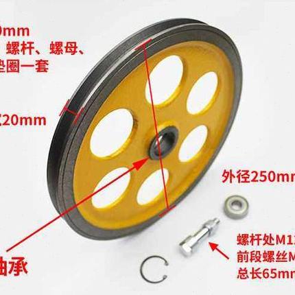 电梯涨紧轮 涨紧装置 限速器 250*20*6201 240 底坑 电梯配件