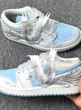 黑金尤文蔡文姬蓝之恋蛇年限定太阳神阿波罗黑色绸缎青春休闲鞋